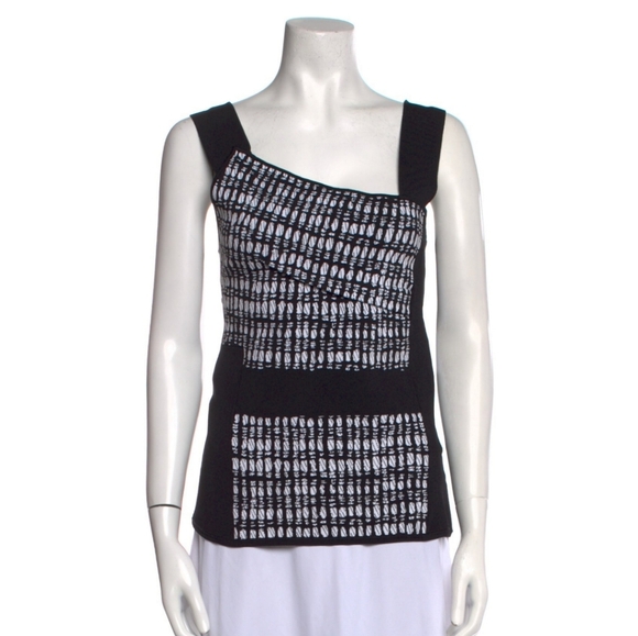 ROLAND MOURET Printed Tank Blouse - Picture 1 of 3